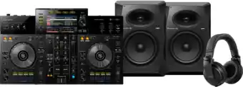 Coolblue Pioneer DJ XDJ-RR + Pioneer DJ HDJ-X5 Zwart + Pioneer VM80 (per paar) aanbieding