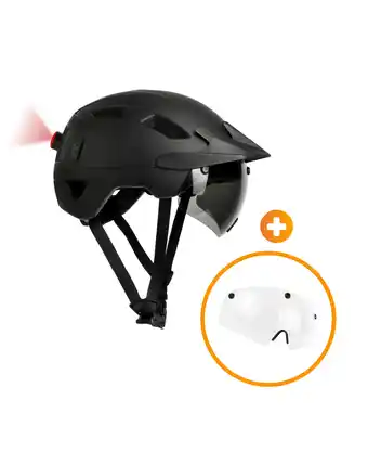 ANWB R2B Speed Pedelec Helm + Transparant Vizier Zwart aanbieding
