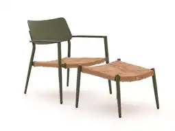 Kees Smit Bellagio Cino lounge tuinstoel met voetenbank stapelbaar aanbieding