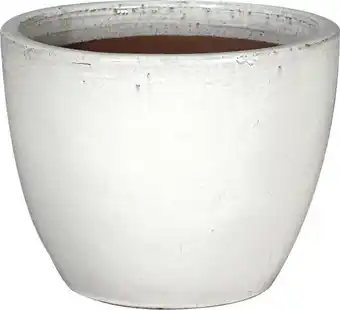 Intratuin Mega Collections bloempot Lynne wit D 40 H 33 cm aanbieding
