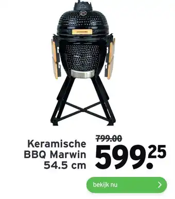 GAMMA Keramische bbq marwin 54.5 cm aanbieding