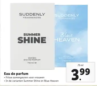 Lidl Eau de parfum 75 ml aanbieding