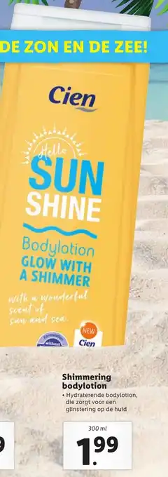 Lidl Shimmering bodylotion 300 ml aanbieding