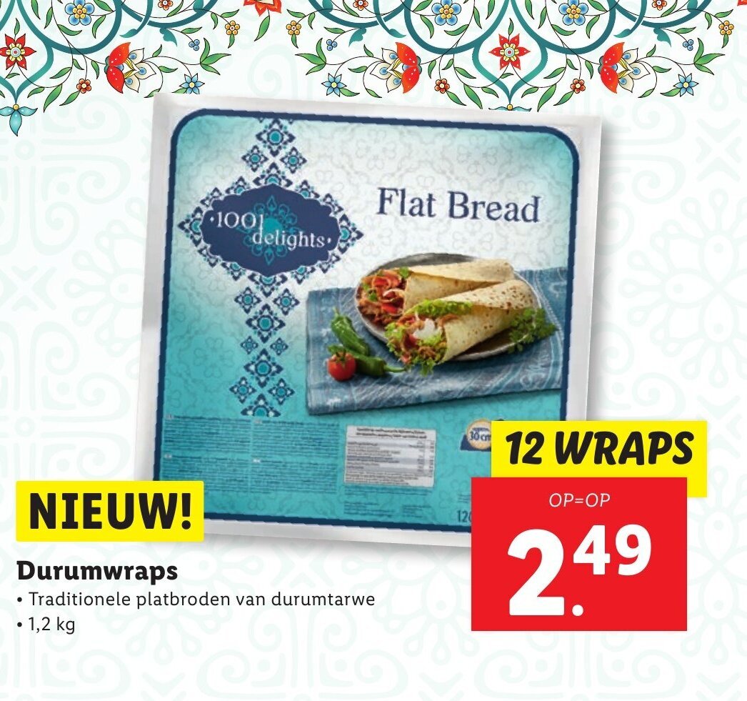 Durumwraps aanbieding bij Lidl
