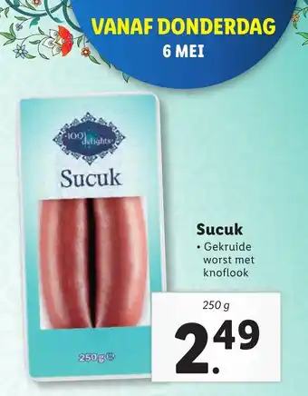 Lidl Sucuk aanbieding