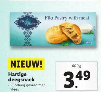 Lidl Hartige deegsnack aanbieding