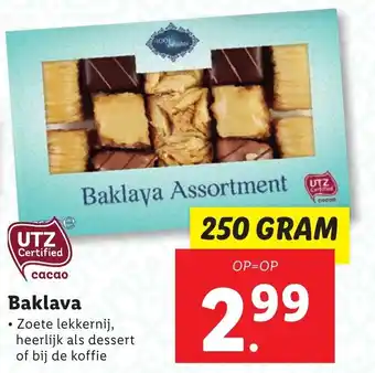 Lidl Baklava aanbieding