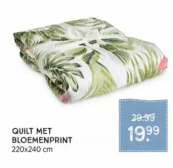 Xenos Quilt Met bloemenprint aanbieding