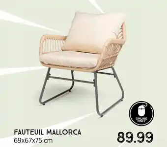 Xenos Fauteuil mallorca 69x67x75 cm aanbieding