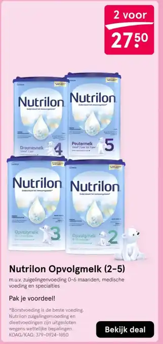 Etos Nutrilon Opvolgmelk 2-5 aanbieding