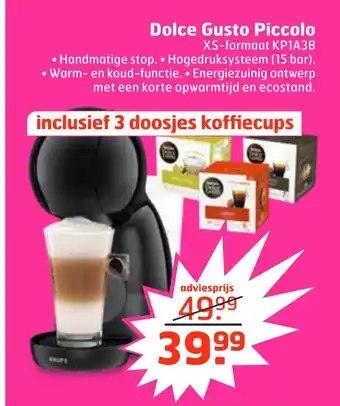 Trekpleister Dolce gusto piccolo aanbieding