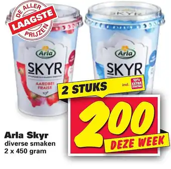 Nettorama Arla skyr 450gram aanbieding