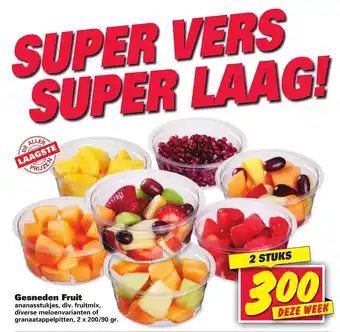 Nettorama Gesneden fruit aanbieding