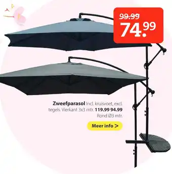 Pets Place Zweefparasol aanbieding