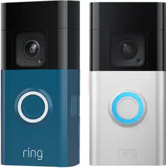 Coolblue Ring Battery Video Doorbell Plus + Voorpaneel Blauw aanbieding