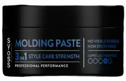 De Online Drogist Syoss Molding Paste 3in1 Style Care Hold 4 aanbieding