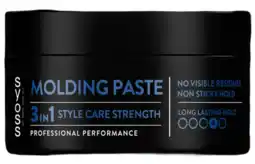 De Online Drogist Syoss Molding Paste 3in1 Style Care Hold 4 aanbieding