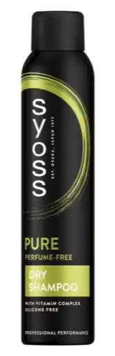 De Online Drogist Syoss Pure Perfume Free Dry Shampoo Silicon Free aanbieding