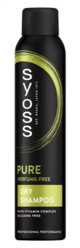 De Online Drogist Syoss Pure Perfume Free Dry Shampoo Silicon Free aanbieding