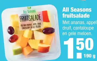 ALDI All Seasons fruitsalade 190g aanbieding