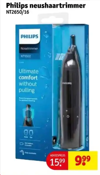 Kruidvat Philips neushaartrimmer aanbieding