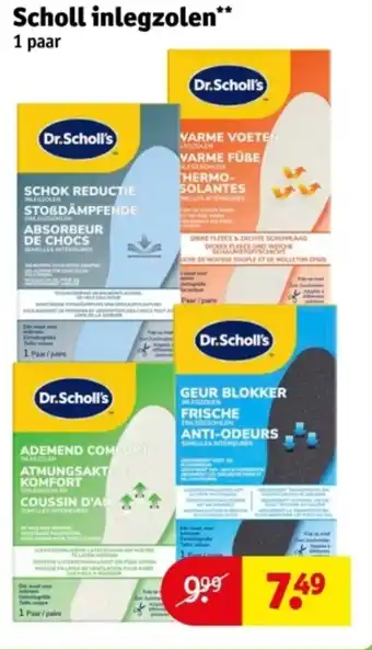 Kruidvat Scholl inlegzolen aanbieding