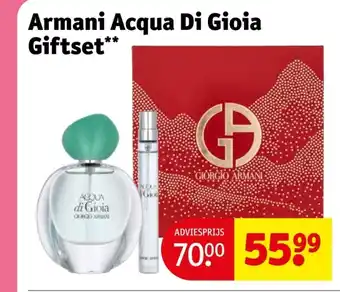 Kruidvat Armani Acqua Di Gioia Giftset aanbieding