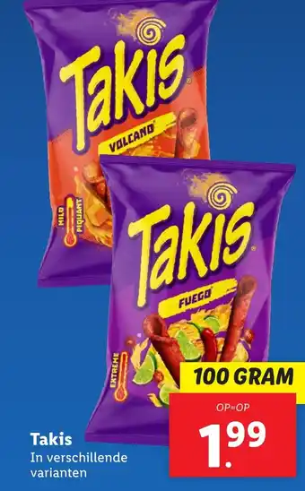 Lidl Takis aanbieding