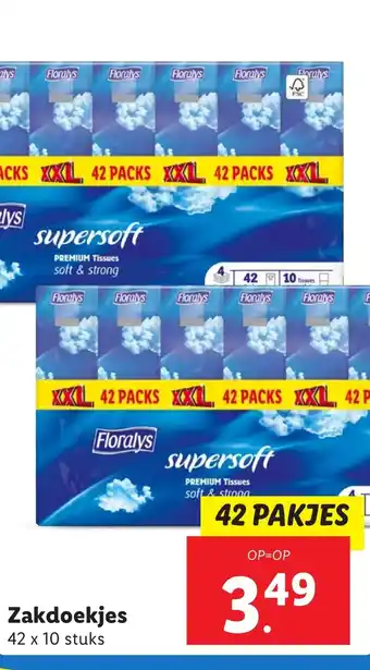 Lidl Zakdoekjes aanbieding
