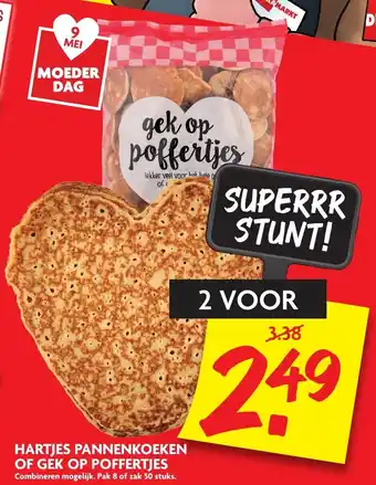 Dekamarkt Hartjes pannenkoeken of Gek op poffertjes aanbieding