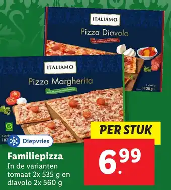 Lidl Familiepizza aanbieding