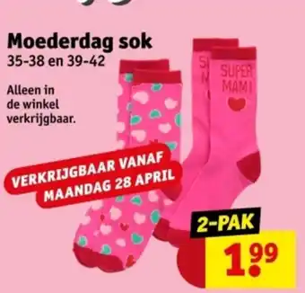 Kruidvat Moederdag sok aanbieding