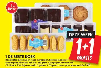 Dekamarkt 1 de Beste Koek 2*175-260g aanbieding