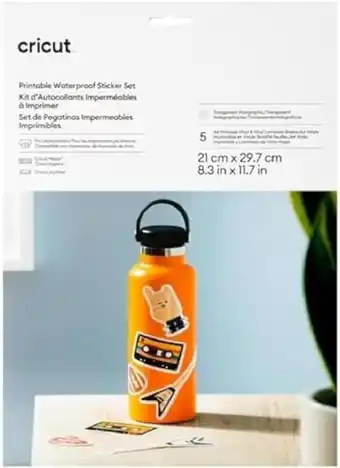 Amazon Cricut Afdrukbare waterdichte holografische stickerset - A4 (5 ct) aanbieding