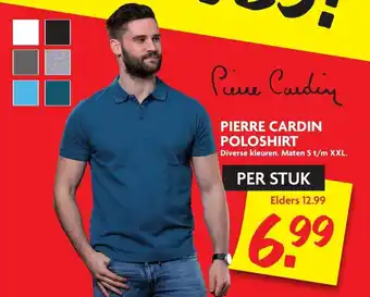 Dekamarkt Pierre Cardin Heren poloshirt mt. S-XXL aanbieding