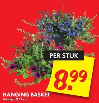 Dekamarkt Hanging basket 27cm aanbieding