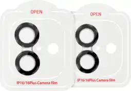 Coolblue BlueBuilt Apple iPhone 16/16 Plus Camera Lens Protector Aluminium Duo Pack aanbieding