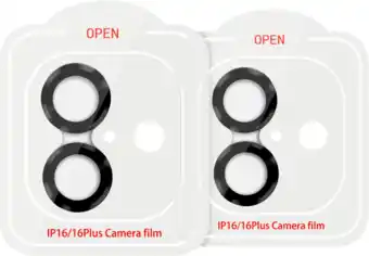 Coolblue BlueBuilt Apple iPhone 16/16 Plus Camera Lens Protector Aluminium Duo Pack aanbieding