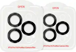 Coolblue BlueBuilt Apple iPhone 16 Pro/16 Pro Max Camera Lens Protector Aluminium Duo Pack aanbieding