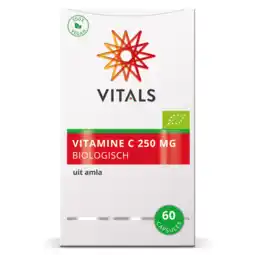De Online Drogist Vitals Vitamine C 250mg Biologisch Capsules aanbieding