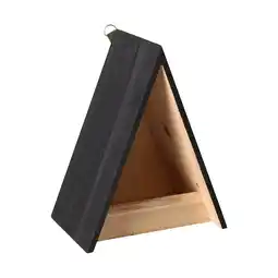 Van Cranenbroek Voederhuis Zilan hout natuur/zwart aanbieding