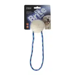 Van Cranenbroek Speelgoed hond bal + touw glow 6cm aanbieding