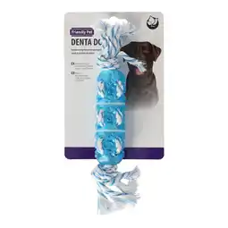 Van Cranenbroek Speelgoed hond denta touw + stick 13cm aanbieding