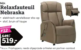 Leen Bakker Relaxfauteuil Nebraska aanbieding