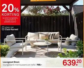 Karwei Loungeset bram aanbieding