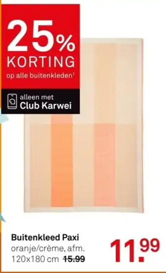 Karwei Buitenkleed paxi aanbieding