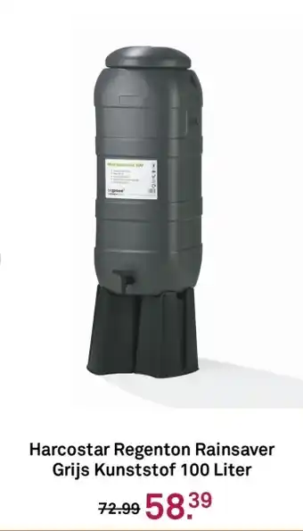 Karwei Harcostar regenton rainsaver grijs kunststof 100 liter aanbieding