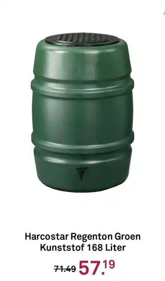 Karwei Harcostar regenton groen kunststof 168 liter aanbieding