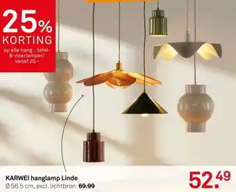 Karwei KARWEI hanglamp Linde aanbieding