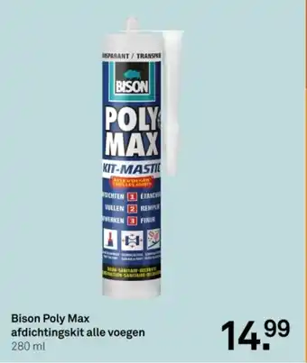Karwei Bison Poly Max afdichtingskit alle voegen aanbieding